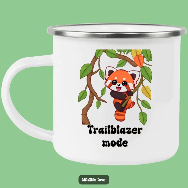 Funny Red Panda Outdoor Mug - Playful Jungle Climber Camp Funny Gift