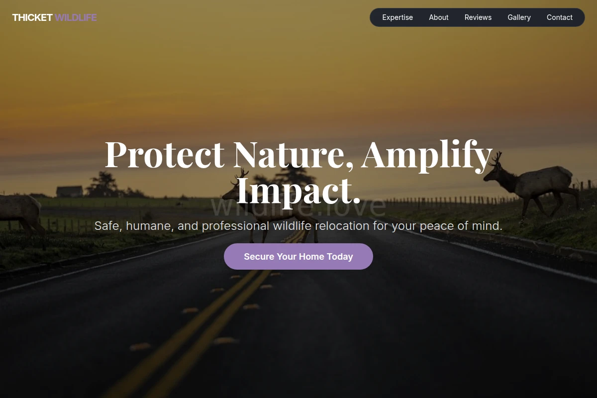 Thicket Wildlife Relocation