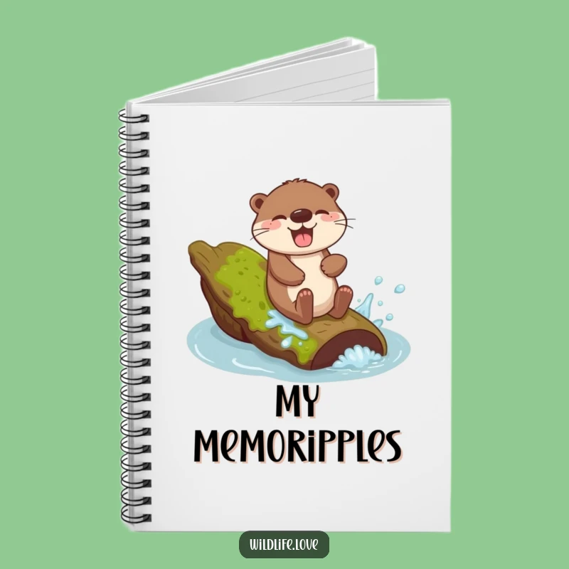 Funny Otter Journal - Giggling Splash Water Fun Notebook Funny Gift