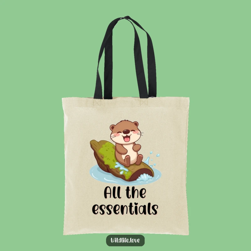 Funny Otter Sliding Tote Bag - Water Fun Accessory Funny Gift